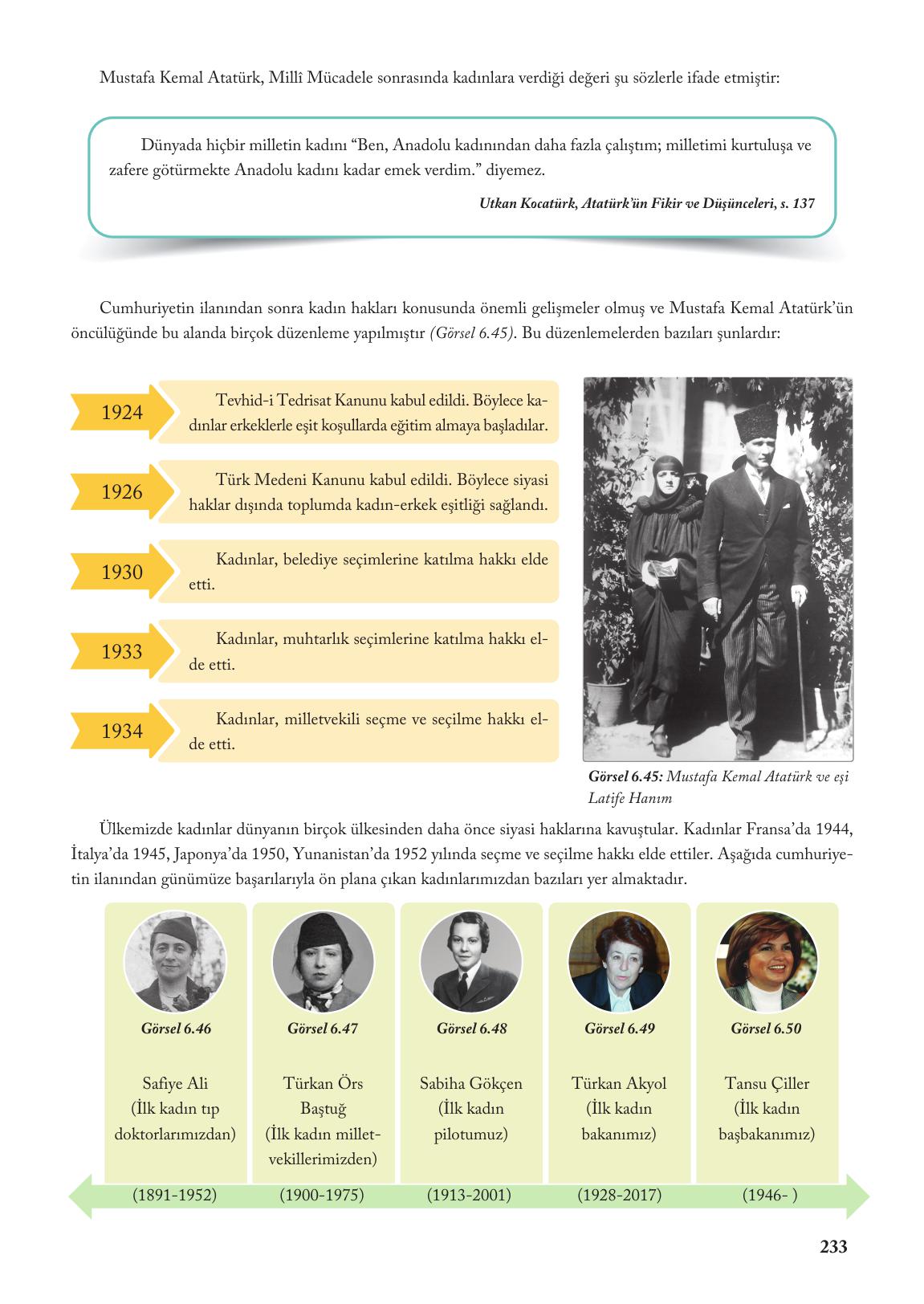 6. Sınıf Evos Yayınları Sosyal Bilgiler Ders Kitabı Sayfa 233 Cevapları