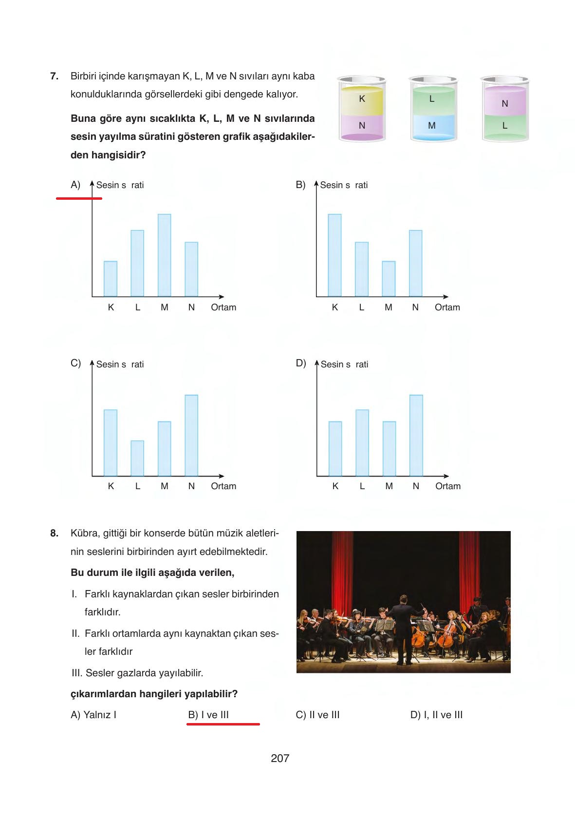 6. Sınıf Gün Yayınları Fen Bilimleri Ders Kitabı Sayfa 207 Cevapları