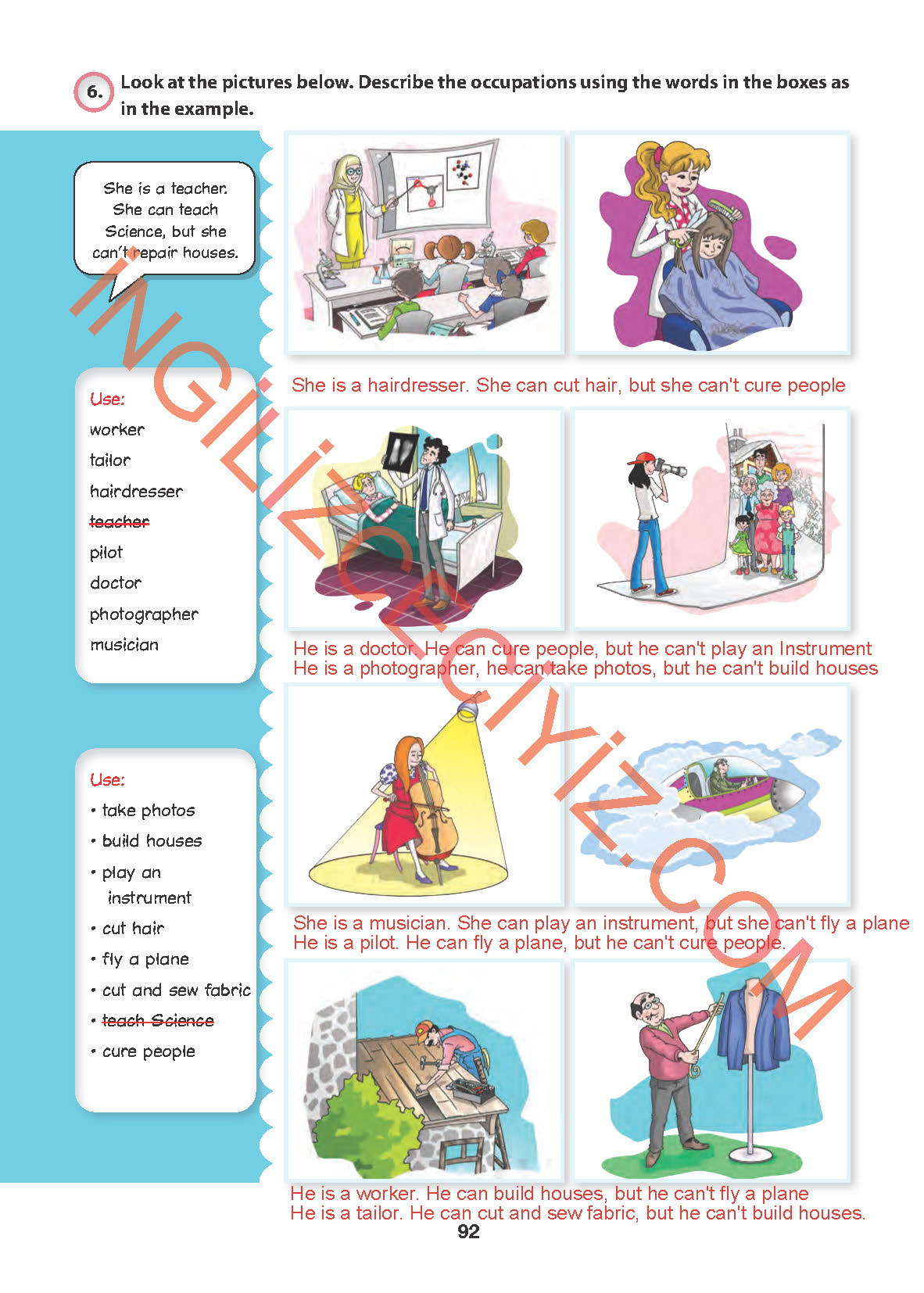 6. Sınıf Hecce Yayıncılık İngilizce Ders Kitabı Sayfa 92 Cevapları 6. Sınıf Hecce Yayıncılık İngilizce Ders Kitabı Sayfa 92 Cevapları