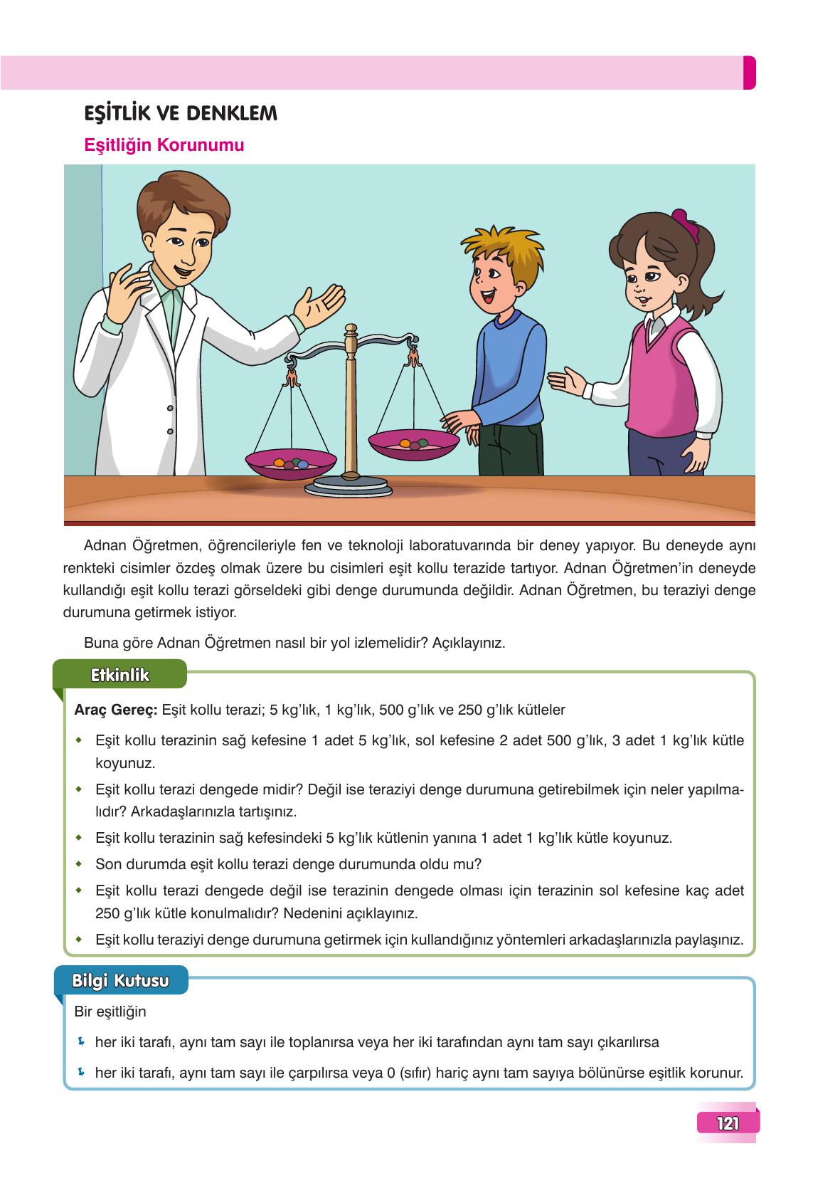 7. Sınıf Edat Yayınları Matematik Ders Kitabı Sayfa 121 Cevapları