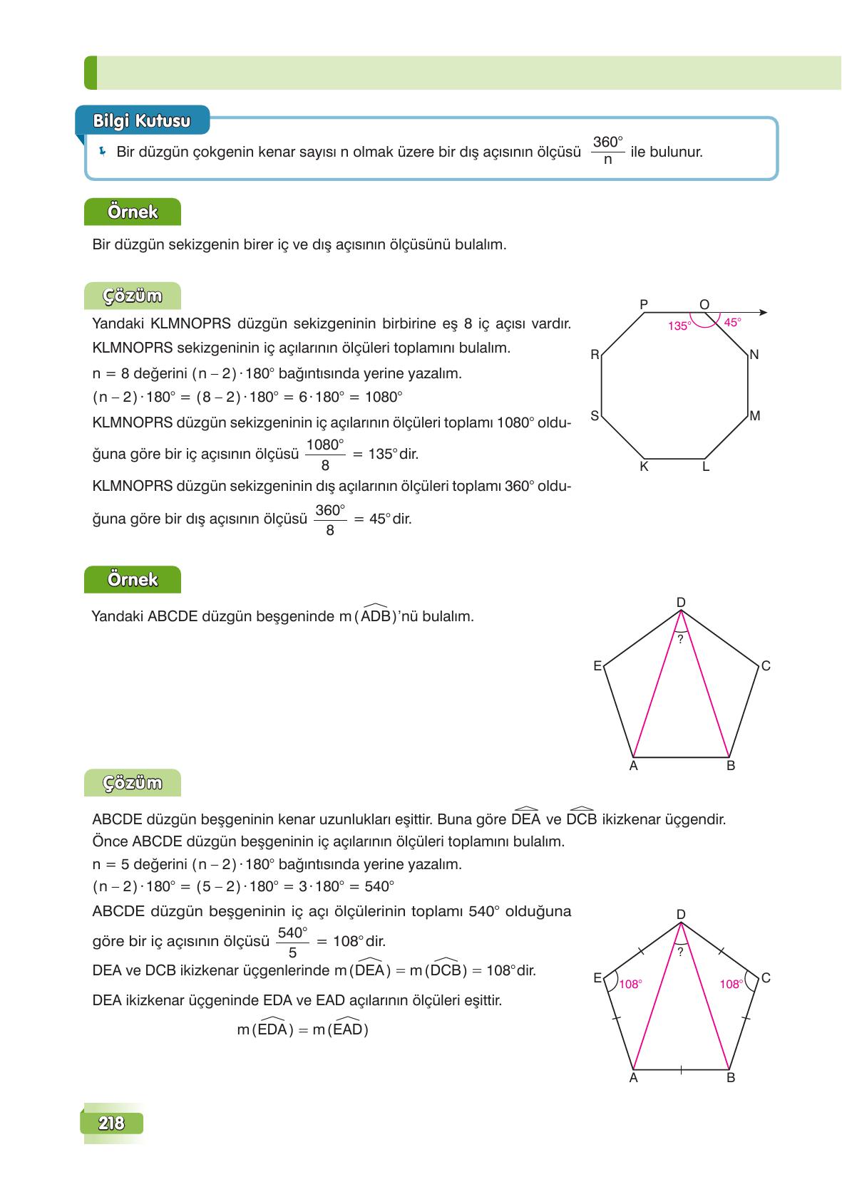 7. Sınıf Edat Yayınları Matematik Ders Kitabı Sayfa 218 Cevapları 7. Sınıf Edat Yayınları Matematik Ders Kitabı Sayfa 218 Cevapları