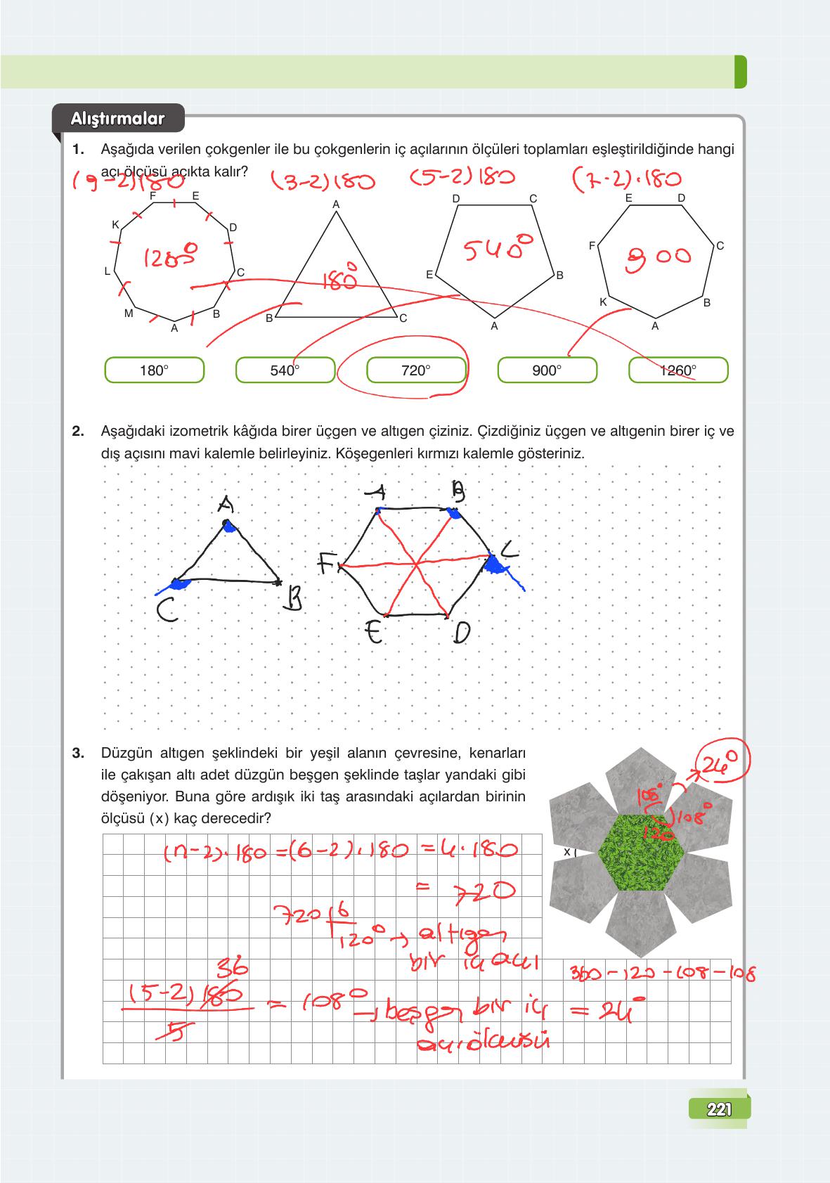 7. Sınıf Edat Yayınları Matematik Ders Kitabı Sayfa 221 Cevapları 7. Sınıf Edat Yayınları Matematik Ders Kitabı Sayfa 221 Cevapları