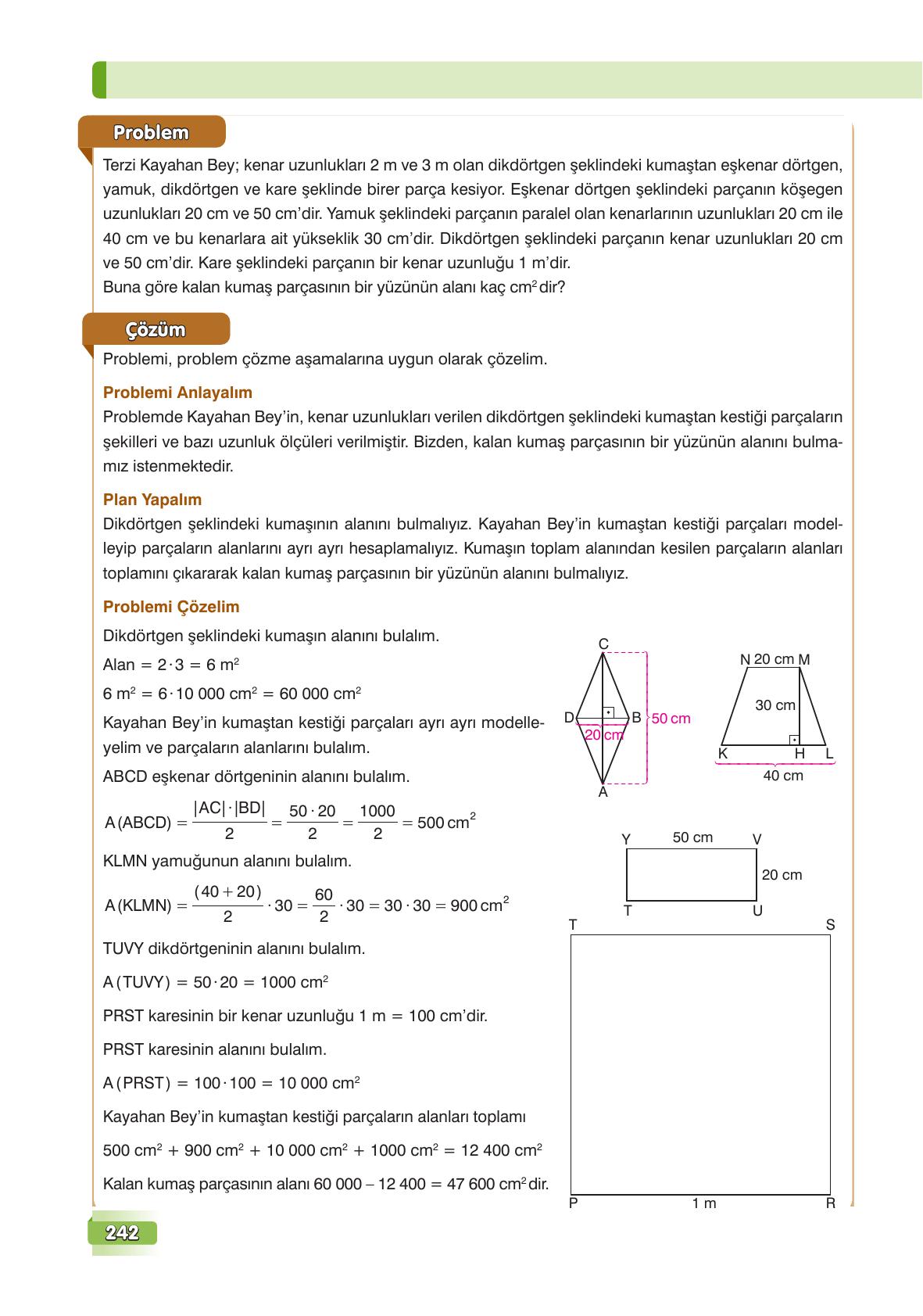 7. Sınıf Edat Yayınları Matematik Ders Kitabı Sayfa 242 Cevapları 7. Sınıf Edat Yayınları Matematik Ders Kitabı Sayfa 242 Cevapları