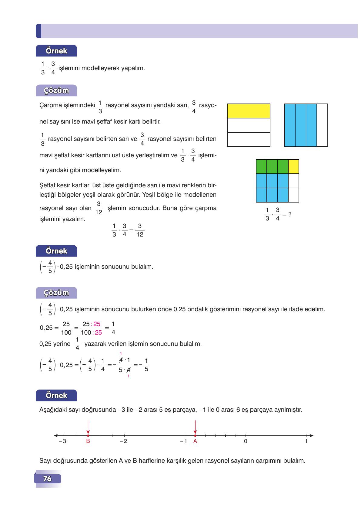 7. Sınıf Edat Yayınları Matematik Ders Kitabı Sayfa 76 Cevapları