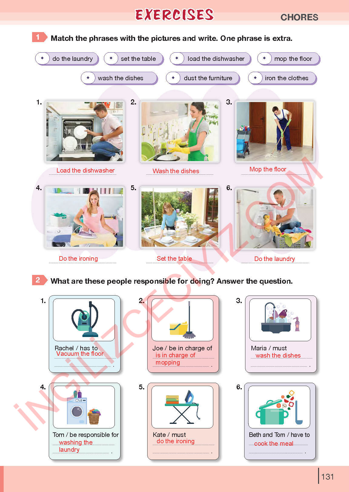 8. Sınıf Bilim Kültür Yayınları İngilizce Ders Kitabı Sayfa 131 Cevapları