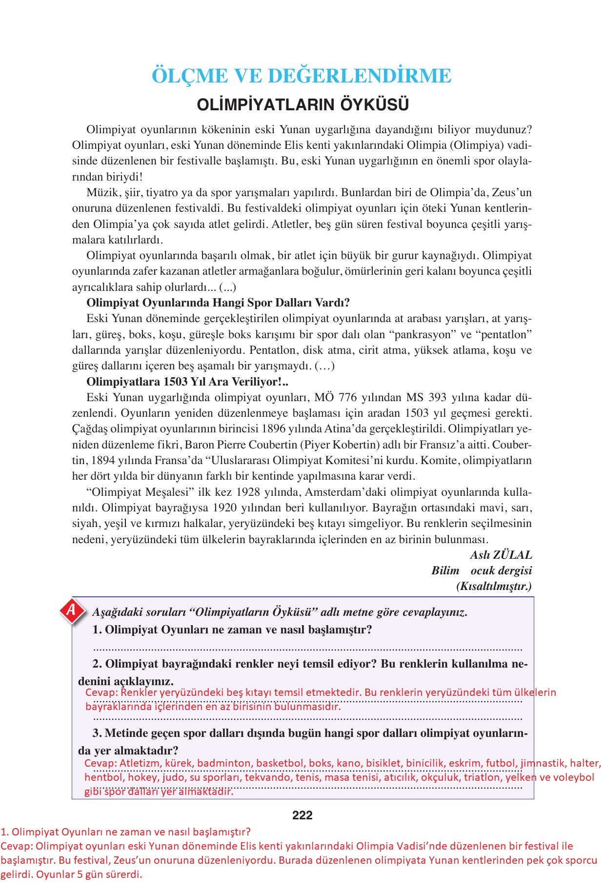 8. Sınıf Hecce Yayınları Türkçe Ders Kitabı Sayfa 222 Cevapları 8. Sınıf Hecce Yayınları Türkçe Ders Kitabı Sayfa 222 Cevapları