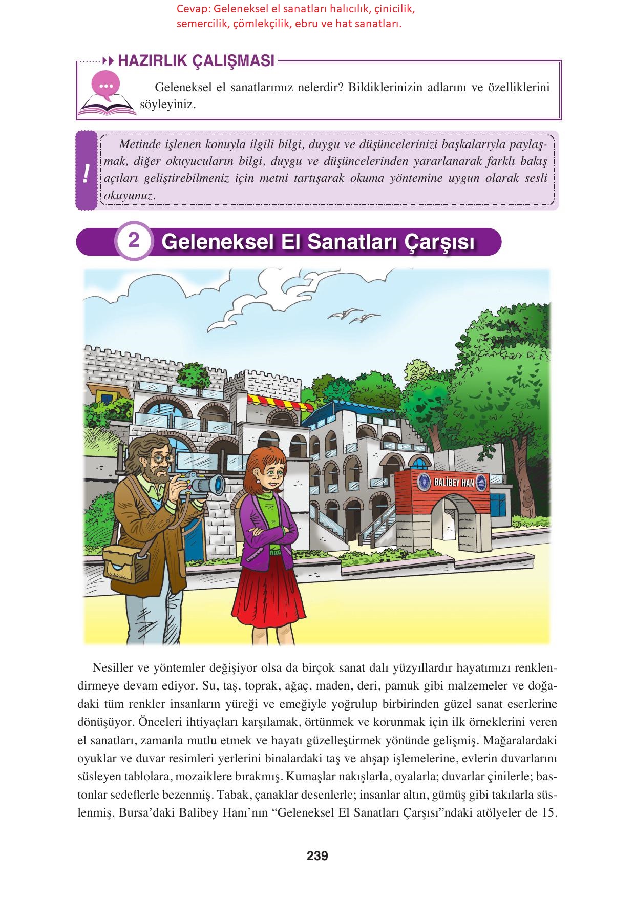 8. Sınıf Hecce Yayınları Türkçe Ders Kitabı Sayfa 239 Cevapları