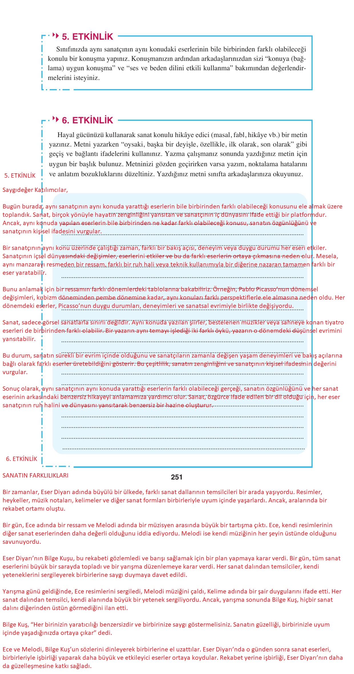 8. Sınıf Hecce Yayınları Türkçe Ders Kitabı Sayfa 251 Cevapları 8. Sınıf Hecce Yayınları Türkçe Ders Kitabı Sayfa 251 Cevapları