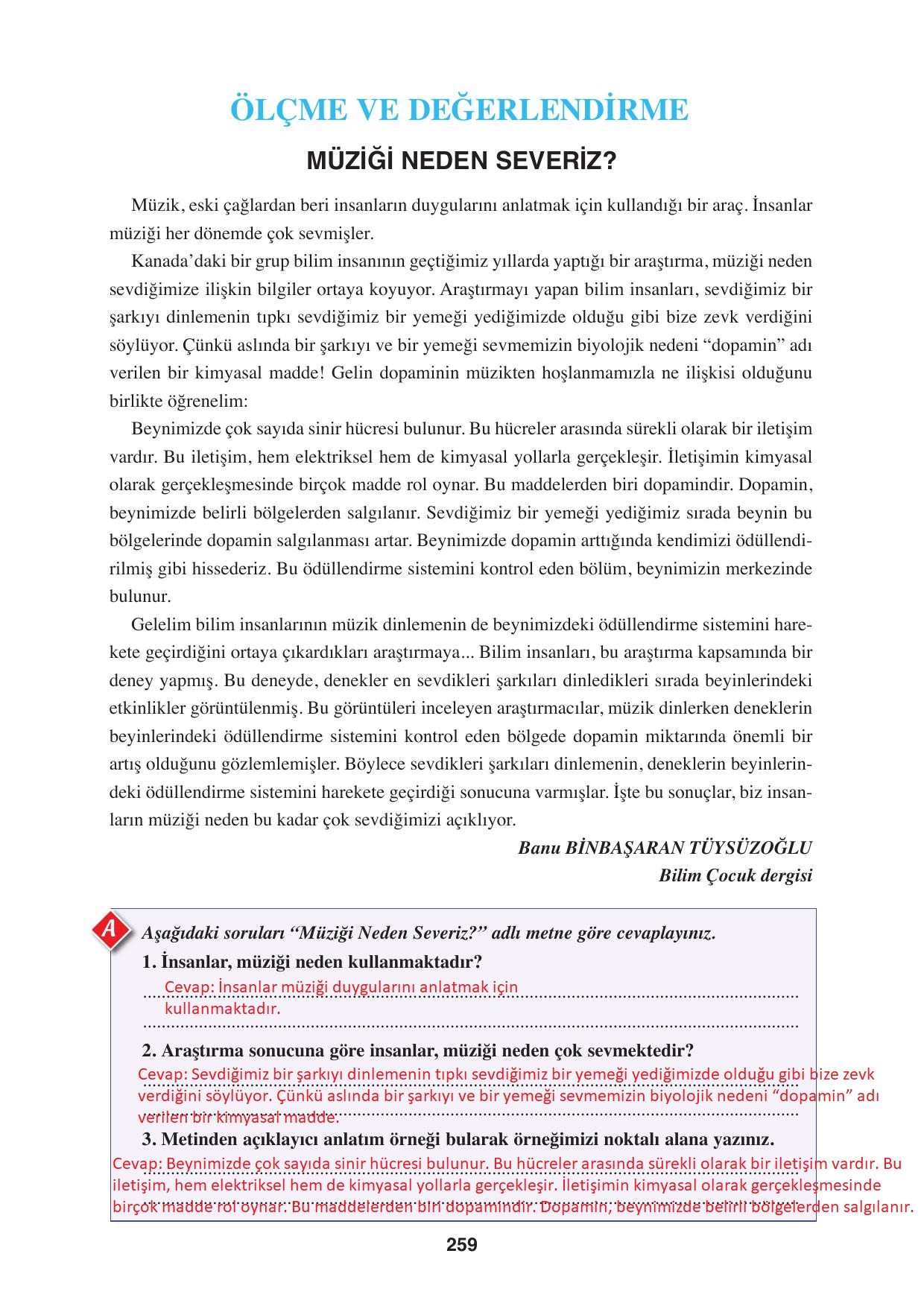 8. Sınıf Hecce Yayınları Türkçe Ders Kitabı Sayfa 259 Cevapları 8. Sınıf Hecce Yayınları Türkçe Ders Kitabı Sayfa 259 Cevapları