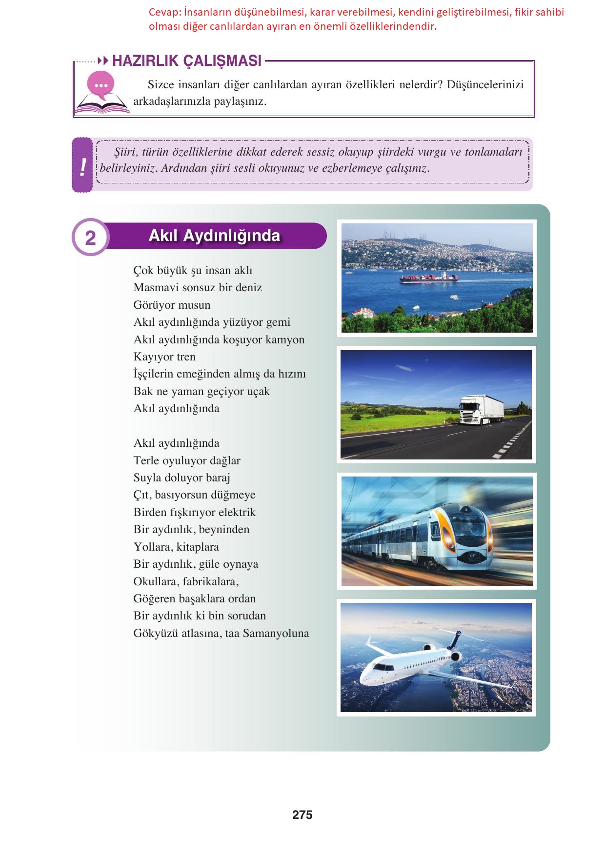8. Sınıf Hecce Yayınları Türkçe Ders Kitabı Sayfa 275 Cevapları 8. Sınıf Hecce Yayınları Türkçe Ders Kitabı Sayfa 275 Cevapları