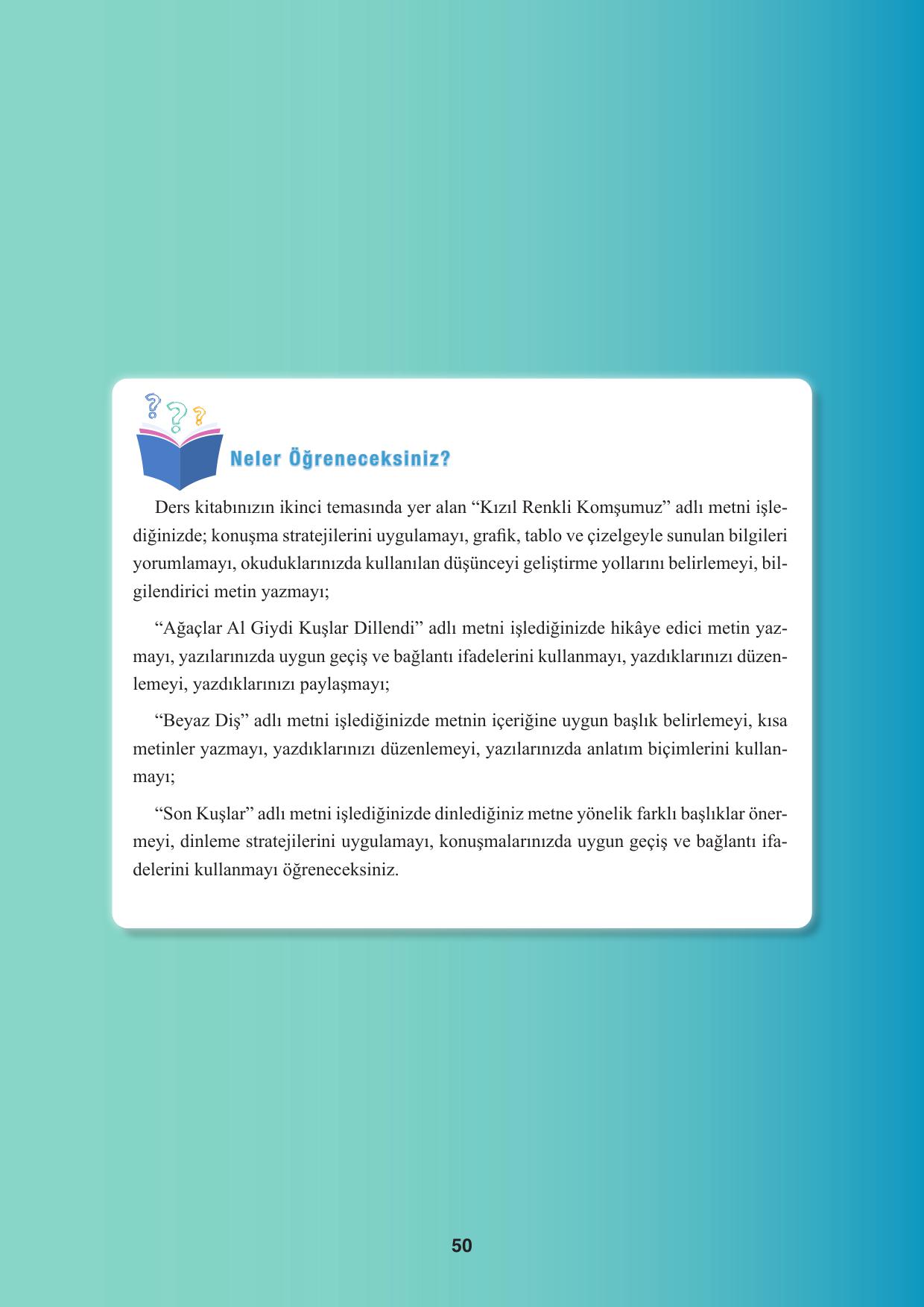 8. Sınıf Hecce Yayınları Türkçe Ders Kitabı Sayfa 50 Cevapları 8. Sınıf Hecce Yayınları Türkçe Ders Kitabı Sayfa 50 Cevapları