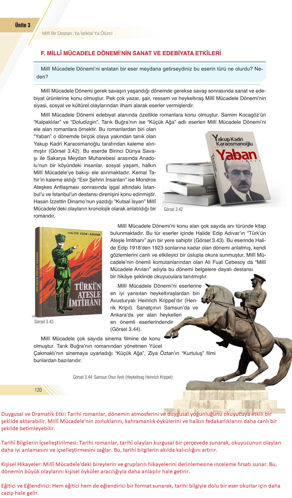 8. Sınıf Semih Ofset Sek Yayınları İnkılap Tarihi Ders Kitabı Sayfa 120 Cevapları