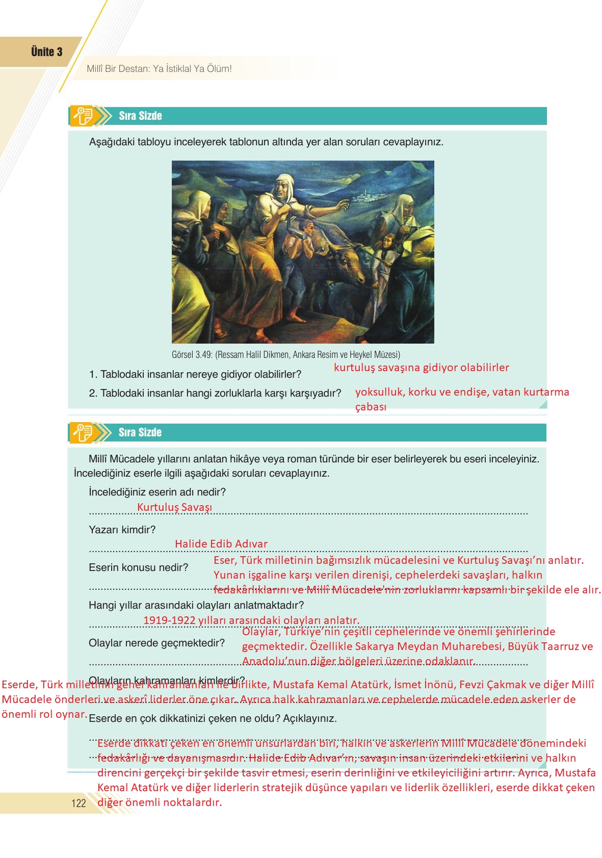 8. Sınıf Semih Ofset Sek Yayınları İnkılap Tarihi Ders Kitabı Sayfa 122 Cevapları 8. Sınıf Semih Ofset Sek Yayınları İnkılap Tarihi Ders Kitabı Sayfa 122 Cevapları