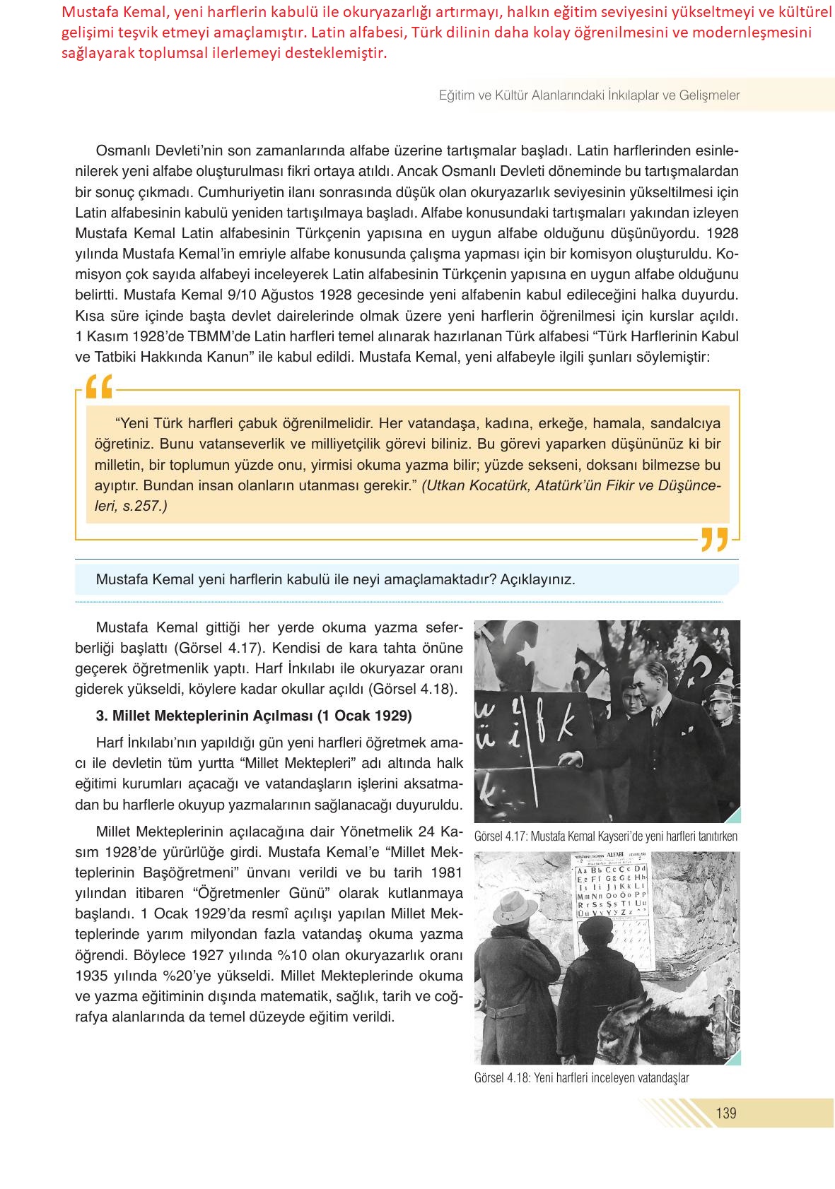 8. Sınıf Semih Ofset Sek Yayınları İnkılap Tarihi Ders Kitabı Sayfa 139 Cevapları 8. Sınıf Semih Ofset Sek Yayınları İnkılap Tarihi Ders Kitabı Sayfa 139 Cevapları