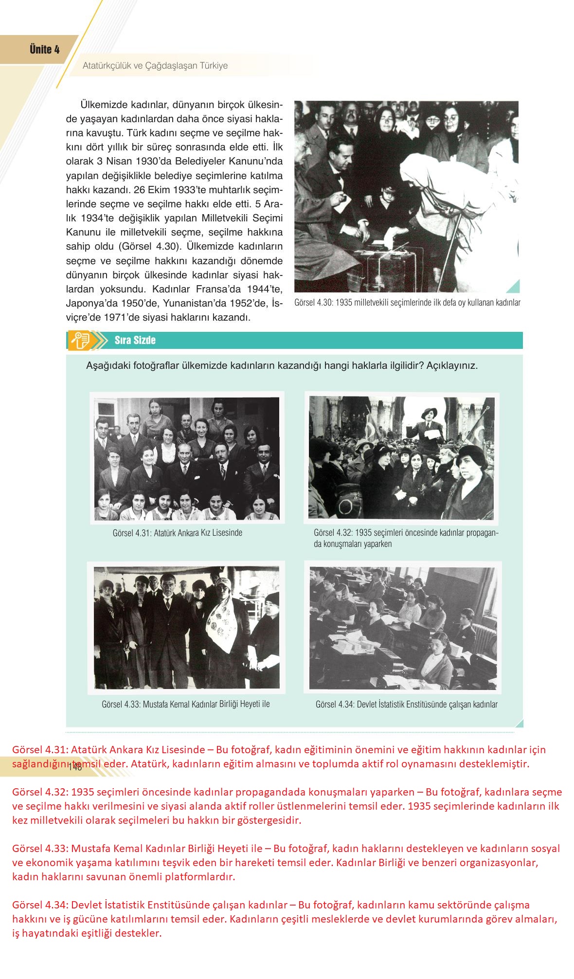 8. Sınıf Semih Ofset Sek Yayınları İnkılap Tarihi Ders Kitabı Sayfa 148 Cevapları