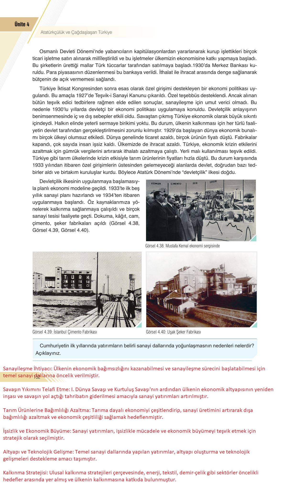 8. Sınıf Semih Ofset Sek Yayınları İnkılap Tarihi Ders Kitabı Sayfa 152 Cevapları