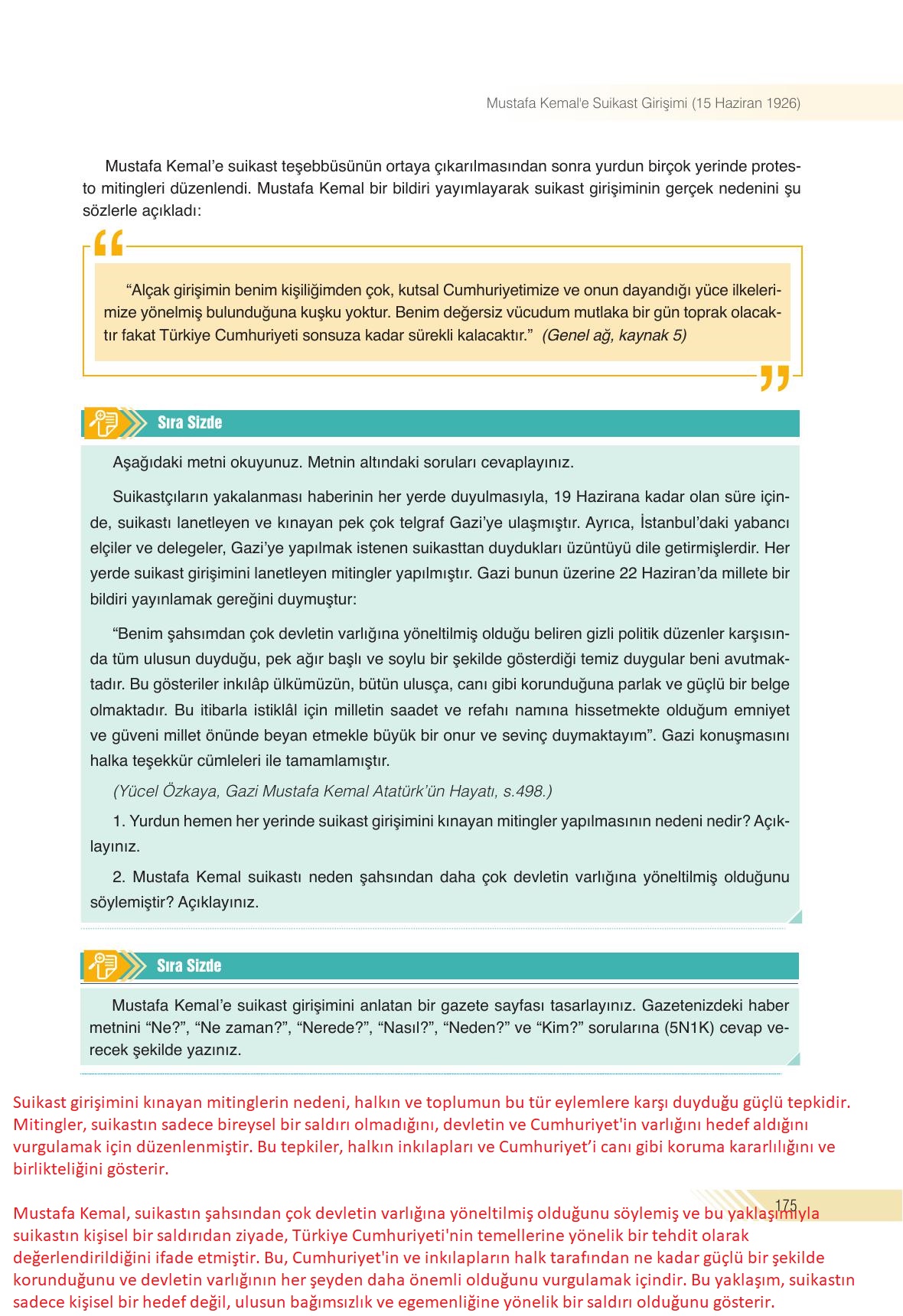 8. Sınıf Semih Ofset Sek Yayınları İnkılap Tarihi Ders Kitabı Sayfa 175 Cevapları 8. Sınıf Semih Ofset Sek Yayınları İnkılap Tarihi Ders Kitabı Sayfa 175 Cevapları