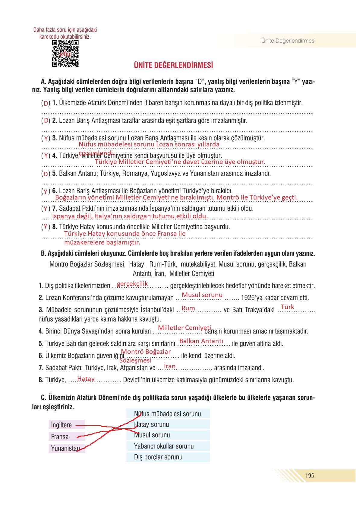 8. Sınıf Semih Ofset Sek Yayınları İnkılap Tarihi Ders Kitabı Sayfa 195 Cevapları 8. Sınıf Semih Ofset Sek Yayınları İnkılap Tarihi Ders Kitabı Sayfa 195 Cevapları