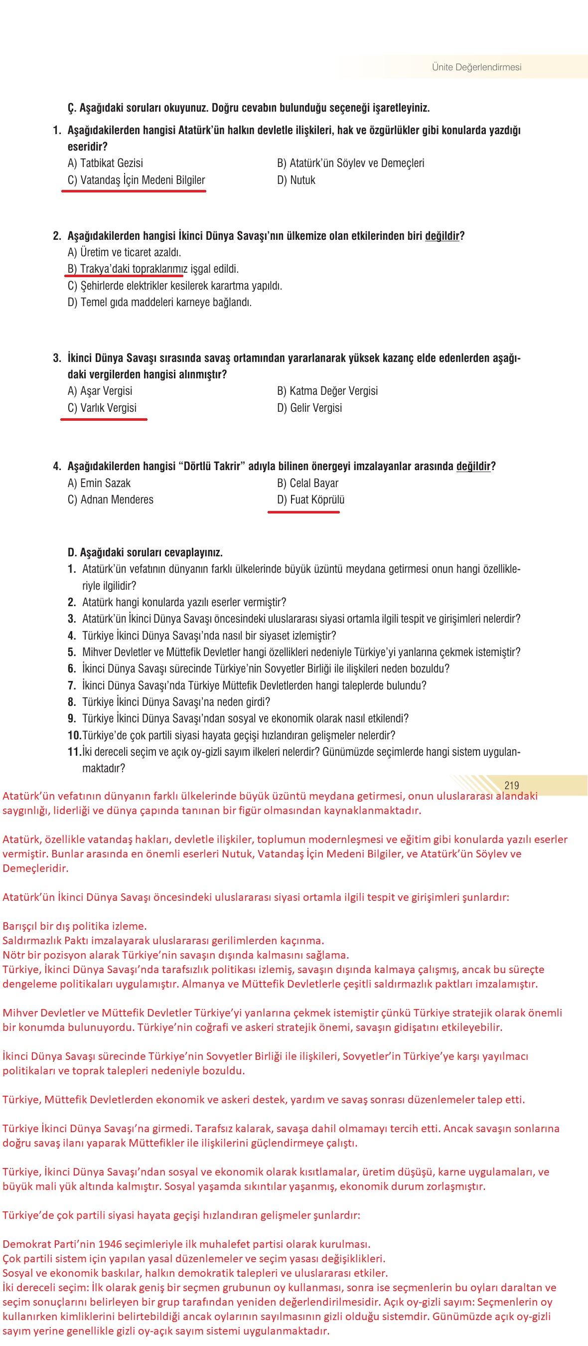 8. Sınıf Semih Ofset Sek Yayınları İnkılap Tarihi Ders Kitabı Sayfa 219 Cevapları 8. Sınıf Semih Ofset Sek Yayınları İnkılap Tarihi Ders Kitabı Sayfa 219 Cevapları