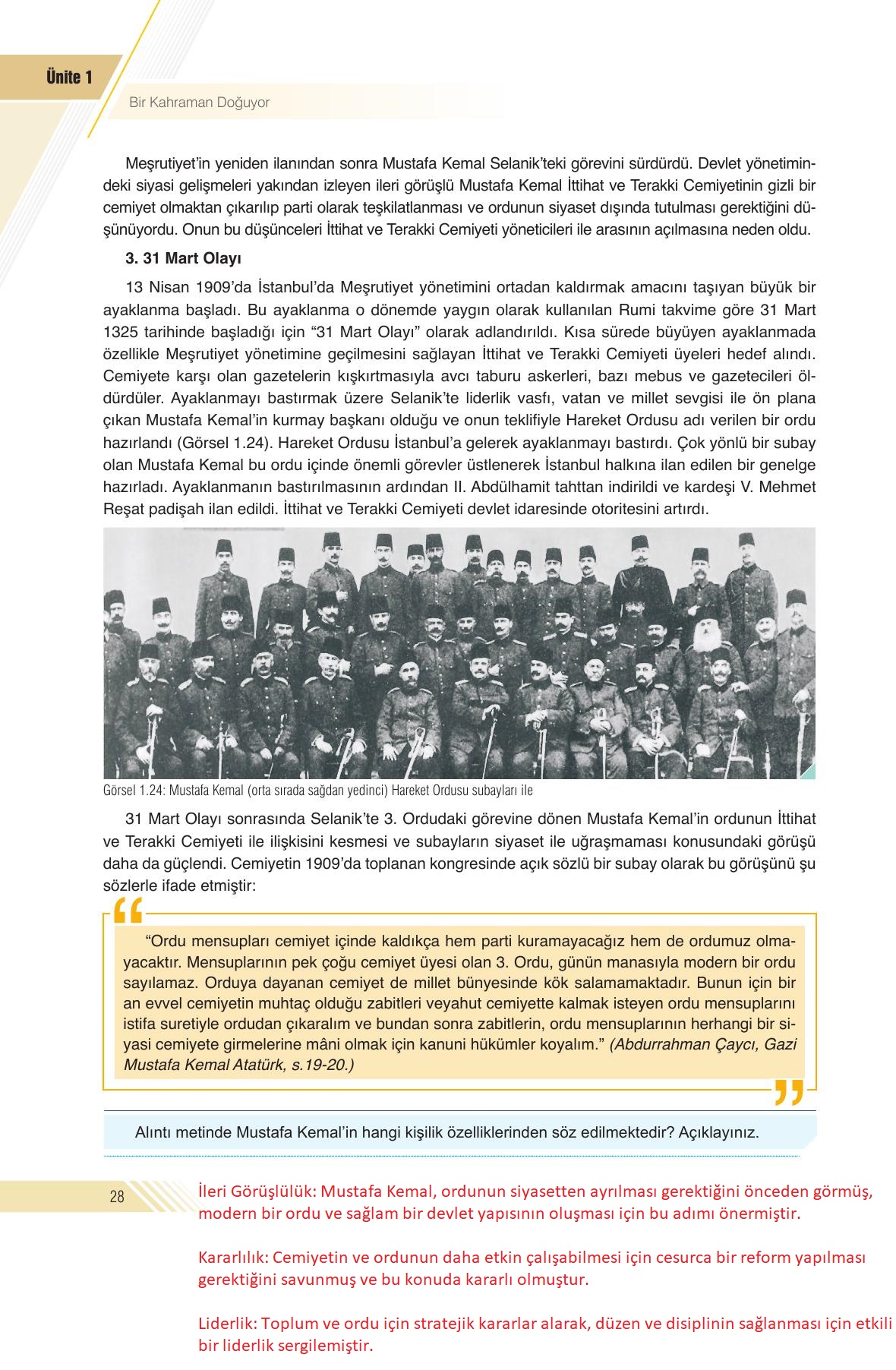 8. Sınıf Semih Ofset Sek Yayınları İnkılap Tarihi Ders Kitabı Sayfa 28 Cevapları 8. Sınıf Semih Ofset Sek Yayınları İnkılap Tarihi Ders Kitabı Sayfa 28 Cevapları