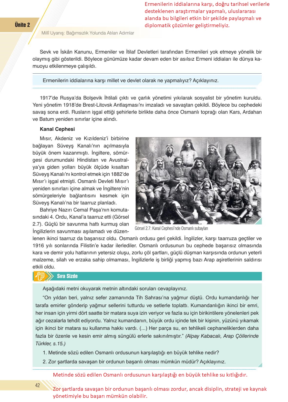 8. Sınıf Semih Ofset Sek Yayınları İnkılap Tarihi Ders Kitabı Sayfa 42 Cevapları 8. Sınıf Semih Ofset Sek Yayınları İnkılap Tarihi Ders Kitabı Sayfa 42 Cevapları