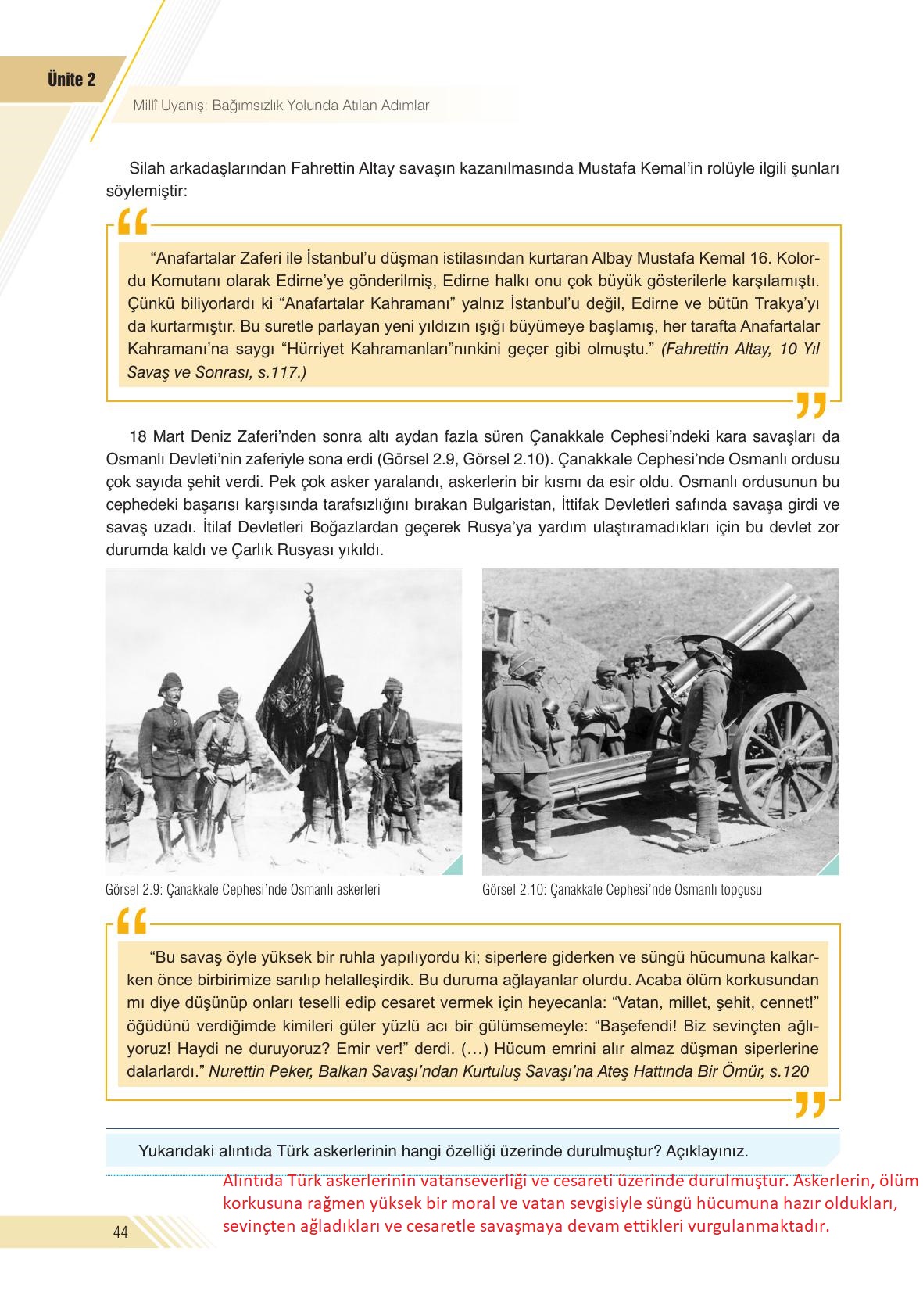 8. Sınıf Semih Ofset Sek Yayınları İnkılap Tarihi Ders Kitabı Sayfa 44 Cevapları 8. Sınıf Semih Ofset Sek Yayınları İnkılap Tarihi Ders Kitabı Sayfa 44 Cevapları