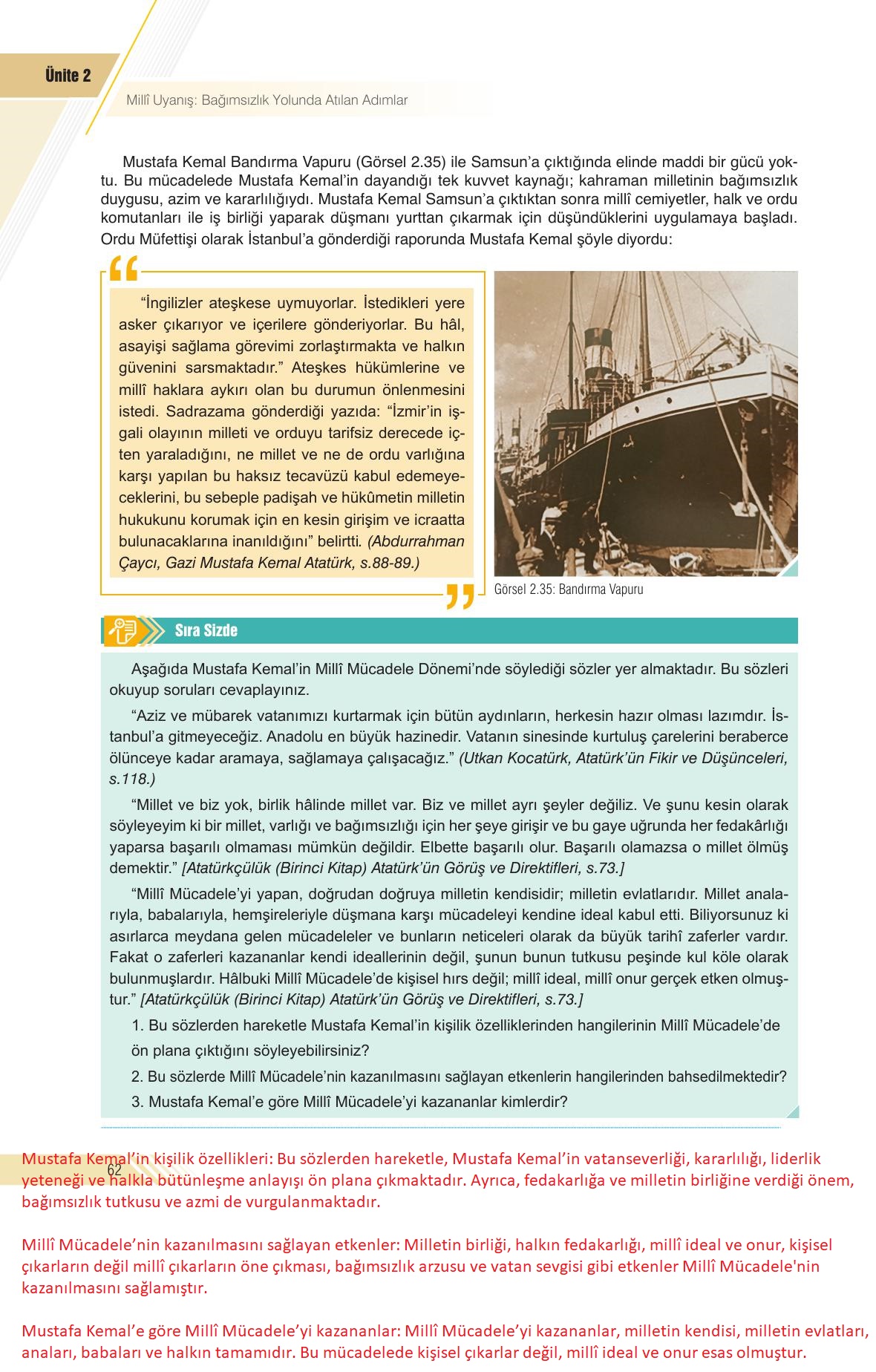 8. Sınıf Semih Ofset Sek Yayınları İnkılap Tarihi Ders Kitabı Sayfa 62 Cevapları 8. Sınıf Semih Ofset Sek Yayınları İnkılap Tarihi Ders Kitabı Sayfa 62 Cevapları
