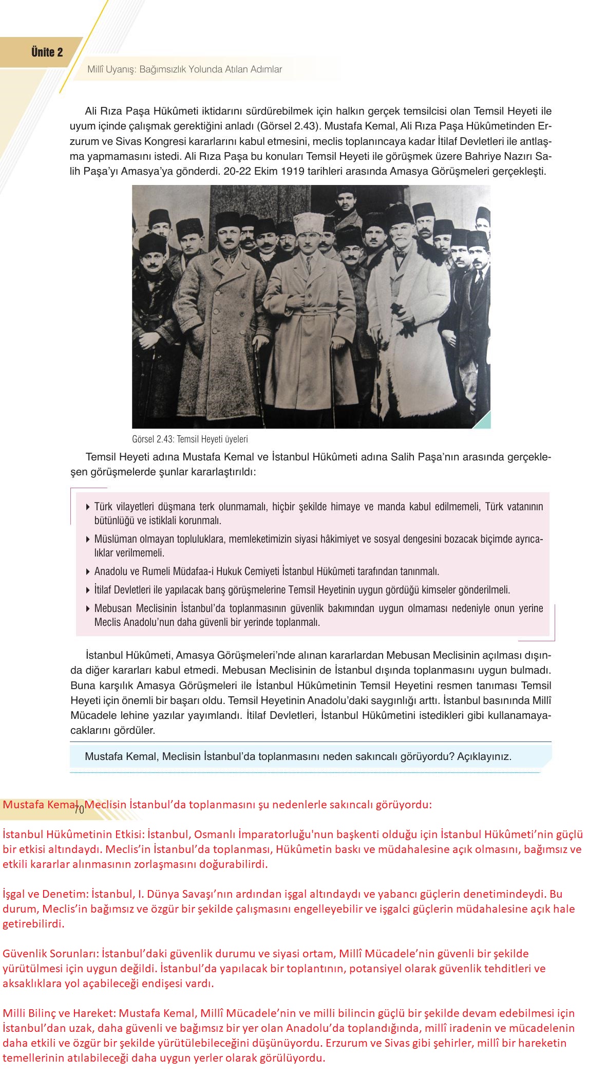 8. Sınıf Semih Ofset Sek Yayınları İnkılap Tarihi Ders Kitabı Sayfa 70 Cevapları 8. Sınıf Semih Ofset Sek Yayınları İnkılap Tarihi Ders Kitabı Sayfa 70 Cevapları